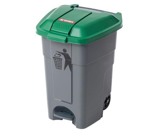Aplaudir Oferta Cañón Cubos de basura 50 L con ruedas y pedal de plástico - Distoc